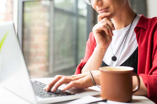 Insurance agent working on customized plans